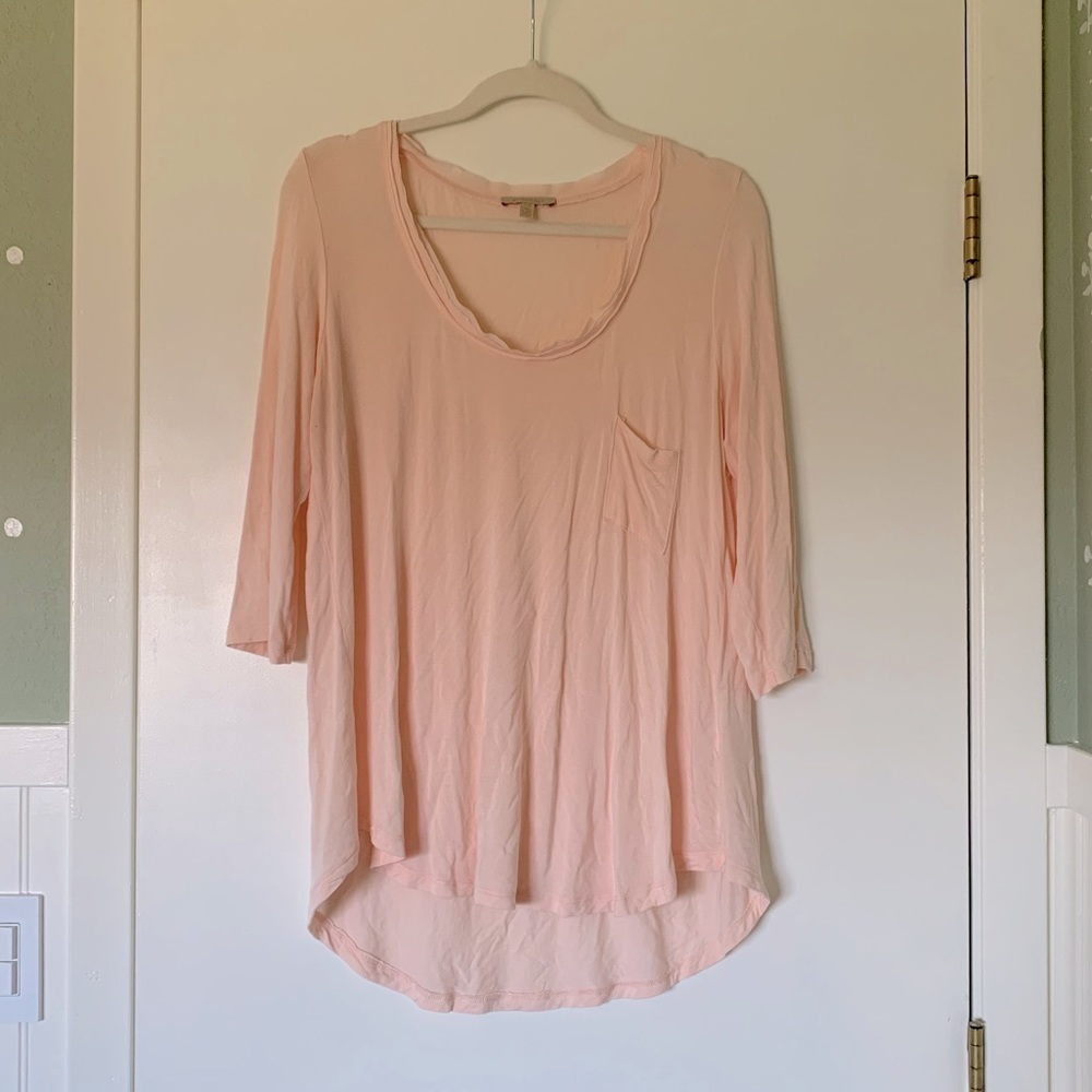Light salmon tunic length top